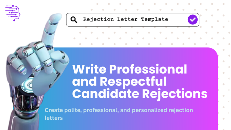 Rejection Letter Template